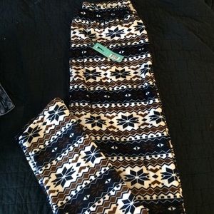 Fuzzy lined leggings