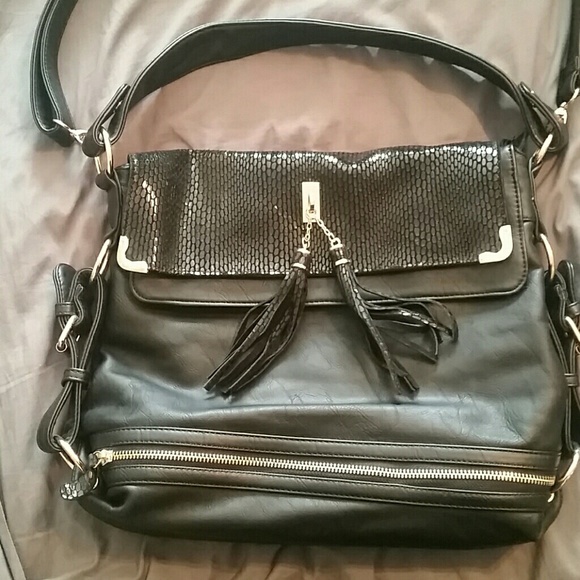 Black leather satchel - Picture 1 of 4