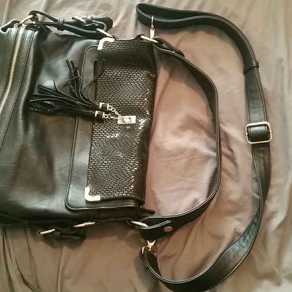 Black leather satchel - Picture 4 of 4