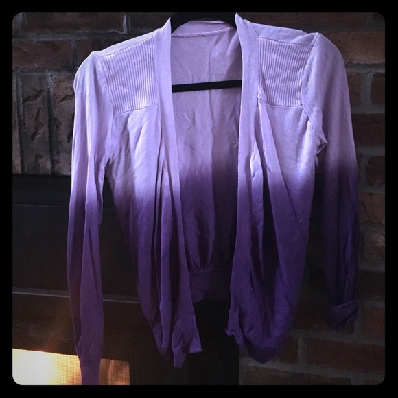 Purple ombré cardigan