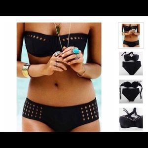 Two piece bathing suite
