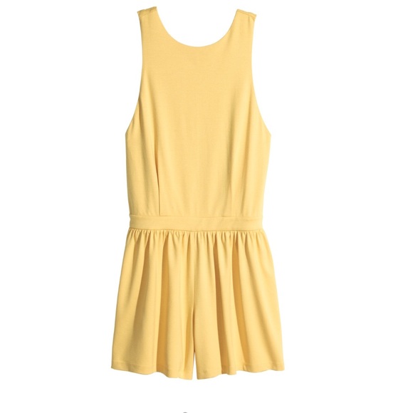 H&M Light Yellow Romper