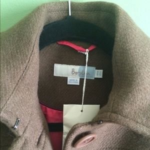 NWOT Boden Brown Wool Coat US 4/UK 8