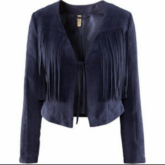 Suede Fringe Jacket