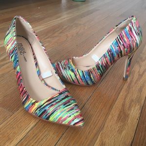 Multi color heels
