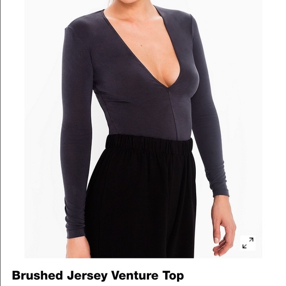 AA brushed jersey venture top