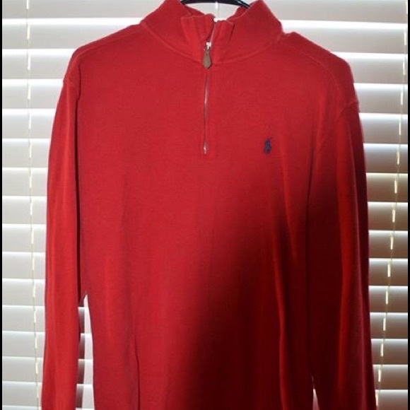 Polo zip up size: large
