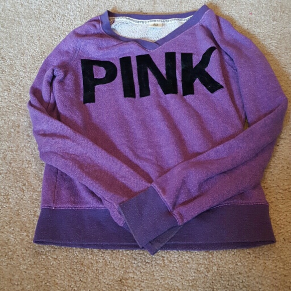 Purple PINK crew neck