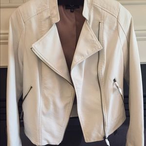G by Giuliana white leather spring jacket