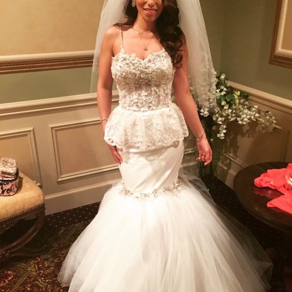 A beautiful custom made wedding dress