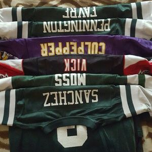 Multiple NFL Football jerseys