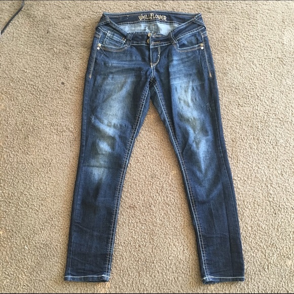Wallflower skinny dark wash jeans