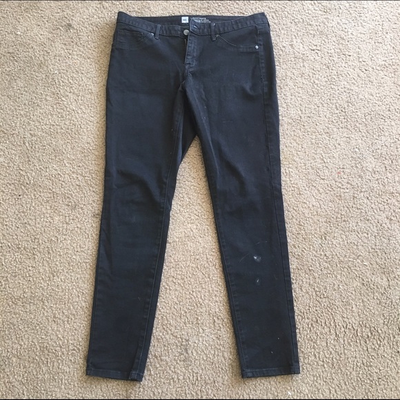 Black skinny leg stretch jeans