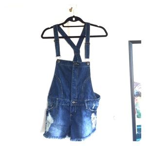 Denim overalls