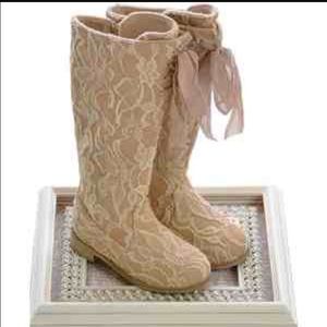 Joyfolie Size 4t Rosie lace knee boot