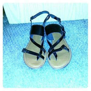 Crown Vintage Black Sandals