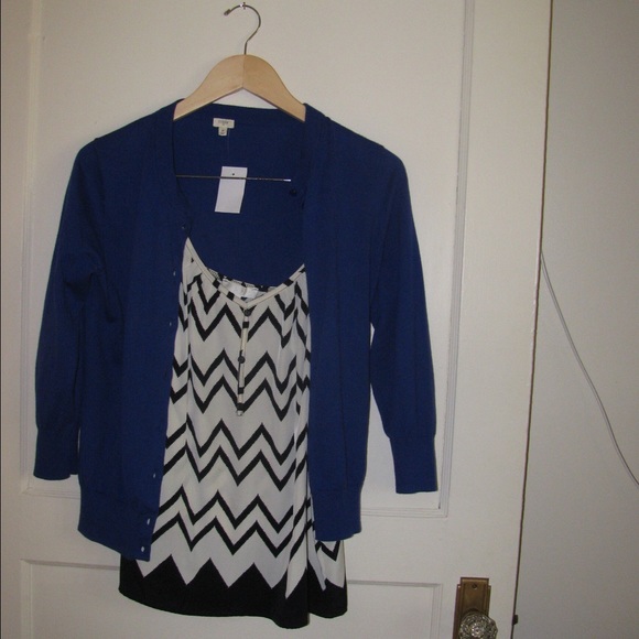 NWT J crew Royal blue cardigan size S
