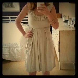 STORE CLOSING! NY & Co light tan midi-dress