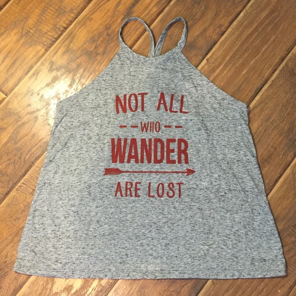 NWOT Message tank top