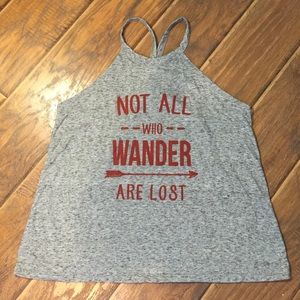 NWOT Message tank top