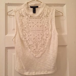 Sleeveless Crotchet Top