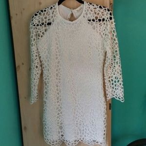 White Lacey Mod Dress