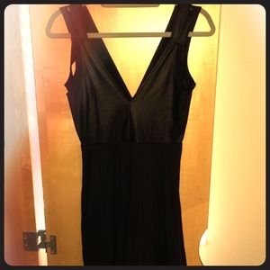 Black Dress, pleather detailing