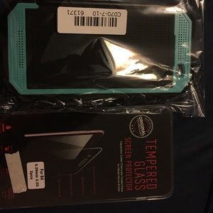 Htc 1M8 waterproof case, tempered glass protector