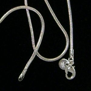 16" x 2mm thick 925 Stamped Sterling Silver Chain