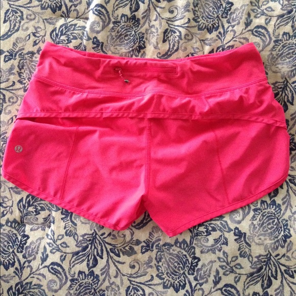 Pink/ salmon speed-way shorts