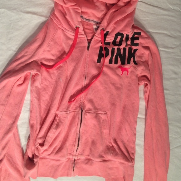 Victoria's Secret Sweaters - Victoria's Secret pink siz up hoodie
