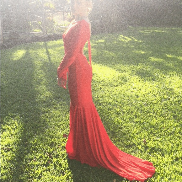 Elegant mermaid prom dress