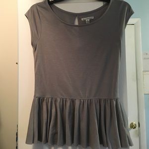 AE Grey peplum shirt