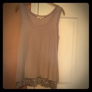 Cute sequin bottom tank top!  ✨
