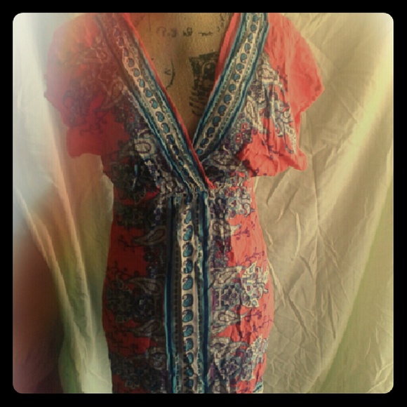 Flowy print dress