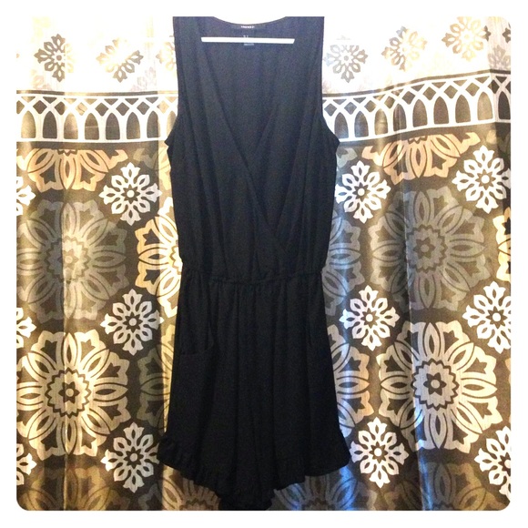 Little black romper!