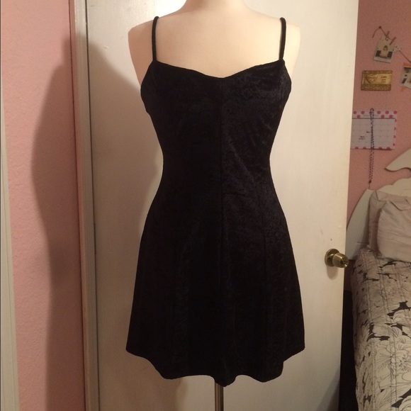 Velvet dress.