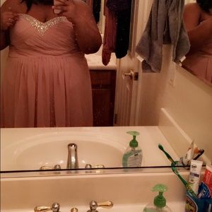 Sweetheart Neckline Plus Size Prom Dress