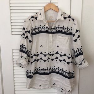 J Crew Linen Top
