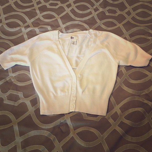 Solid white shrug