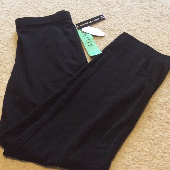 Pants - New black Briggs comfort waist size 6p
