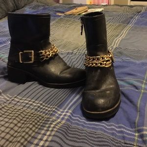 Sam & Libby Black Ankle Booties