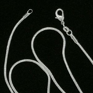 22" x 2mm thick 925 Stamped Sterling Silver Chain