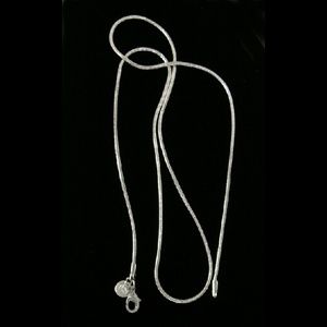 24" x 2mm thick 925 Stamped Sterling Silver Chain