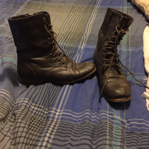 Brown Combat Boots
