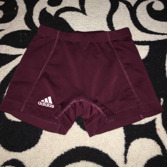 maroon adidas spandex