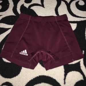 maroon adidas spandex