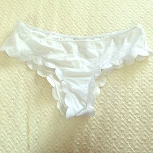 PINK Scallop Bikini Bottoms