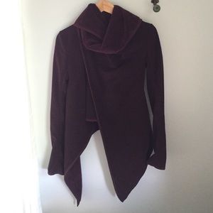 LuLulemon cozy asymmetric jacket