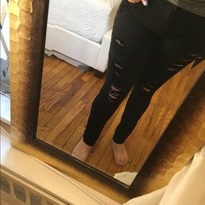 Ripped black jeans